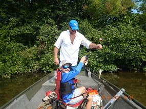 $MemorialLake8-9-2021001$ Took the grandson fishing on Memorial Lake for sunnies.